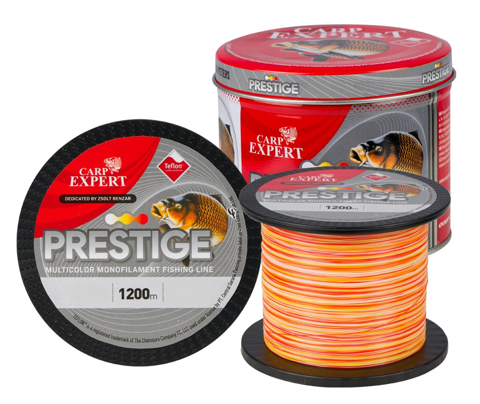 Леска карповая Carp Expert Prestige Multicolor Teflon Coated 1200 m 0.30 mm (13.2 kg), фото 1