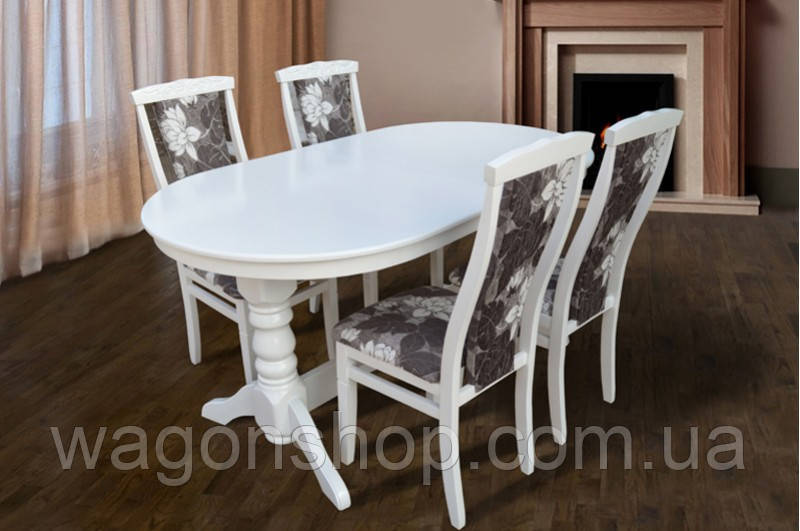 Стол обеденный Говерла-2 (белый) Микс мебель