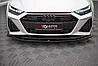 Спліттер Audi RS6 C8 тюнінг елерон обвіс переднього бампера (V2), фото 6