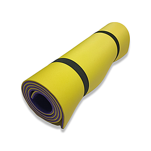 Килимок для фітнесу TOURIST 1800х600х8 жовто-фіолетовий
