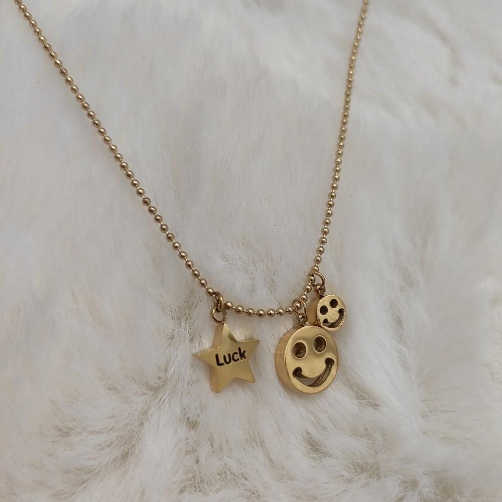 Підвіска, кулон з нержавіючої медичної сталі "Smile Luck"