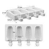 Силіконова форма для морозива Смужка 4 шт., 21,5*12,5 см, фото 2