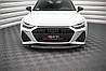 Спліттер Audi RS6 C8 тюнінг елерон обвіс переднього бампера (V3), фото 6