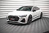 Спліттер Audi RS6 C8 тюнінг елерон обвіс переднього бампера (V3), фото 7