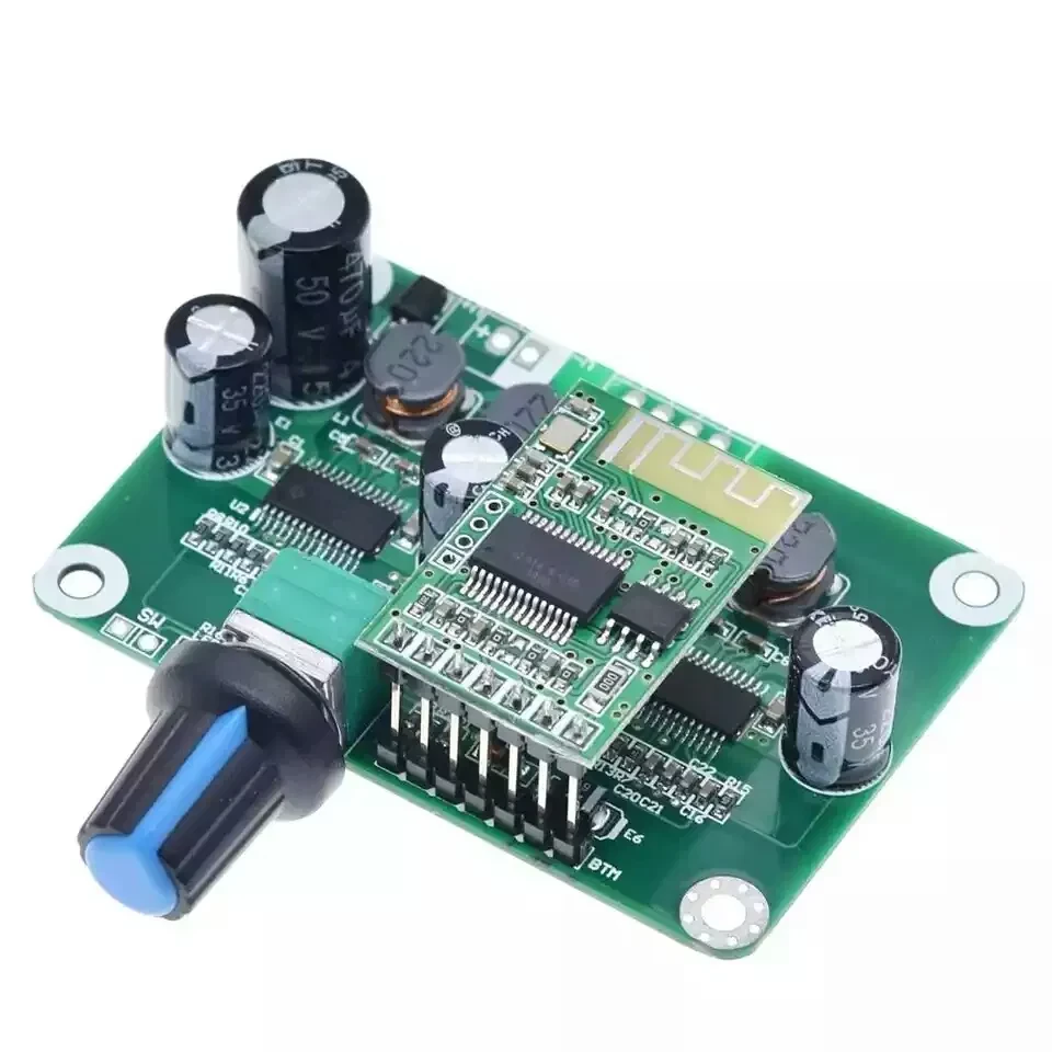 Підсилювач потужності. Bluetooth 4,2 TPA3110 2*30 Вт. Блютуз аудіо. 12-24