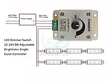 Димер DC 12-24 V, 8A, Регулятор напруги. Швидкості обертання, світла, фото 6