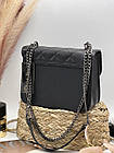 Сумка жіноча стьобана з ремінцем ланцюжком 21*16 см Nata, фото 3