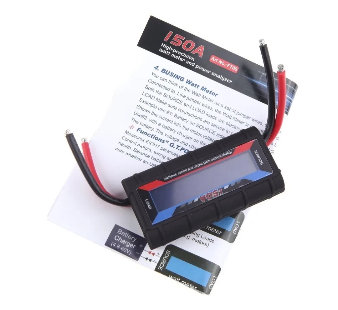Ватметр 150А, вольтметр, амперметр. аналізатор потужності 150 А.ЖК-підсвітка, фото 1