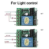 Бездротовий радіорабивний перемикач, радіореле + пульт, брелок, фото 2