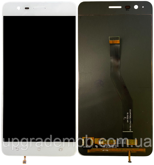 Дисплей модуль тачскрин Asus ZenFone 3 Zoom ZE553KL білий Amoled оригінал, фото 1