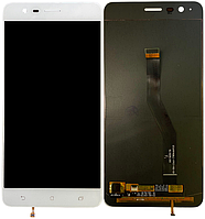 Дисплей модуль тачскрин Asus ZenFone 3 Zoom ZE553KL белый Amoled оригинал