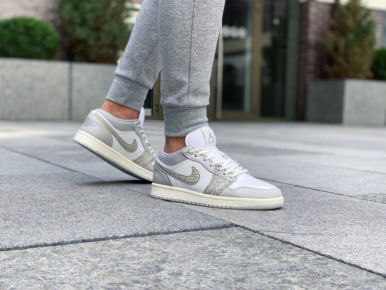 jordan 1 low grey elephant