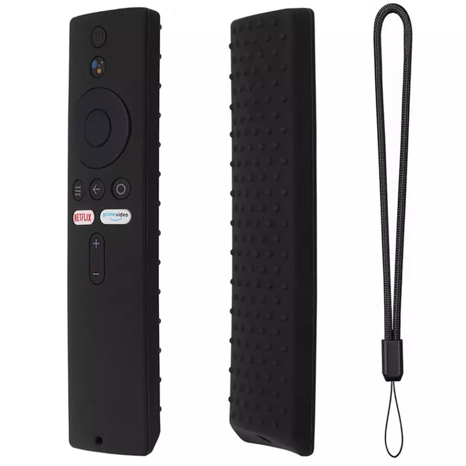 Чохол для пульта приставок Xiaomi Mi Box S і Xiaomi TV Stick. софт тач силікон, шнурок