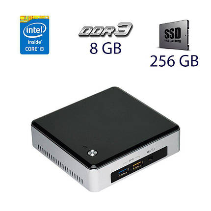 Неттоп Intel NUC NUC5i3RYK Black USFF/Intel Core i3-5010U (2 (4) ядра по 2.1 GHz) / 8 GB DDR3 / 256 GB SSD /, фото 1
