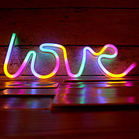 Неоновый светильник ночник лампа настенная декоративная Neon Decoration Lamp Love неон (Оригинальные фото)