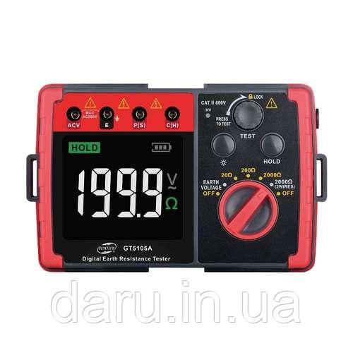 Вимірювач опору заземлення Benetech GT5105A