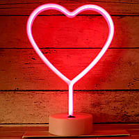 Ночник неоновый красный сердечко романтичный. На подарок девушке любимой на юбилей, день влюбленных, НГ (ФОТО)