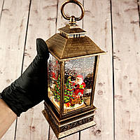 Новогодняя лампа светильник металлическая Декор с подсветкой Рождественский светильник (Оригинальные фото)
