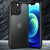 Ударостійкий карбоновий чохол iPaky для iPhone 12/ 12 Pro