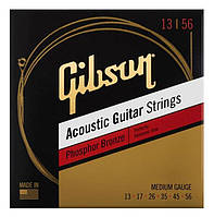 Струни для акустичних гітар GIBSON SAG-PB13 PHOSPHOR BRONZE ACOUSTIC GUITAR STRINGS 13-56 ULTRA-LIGHT