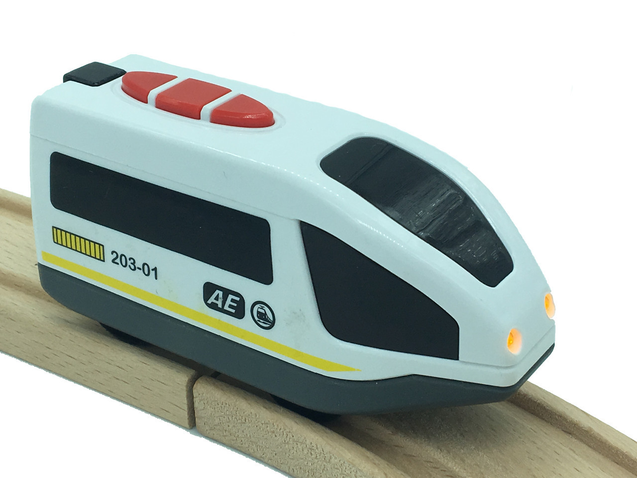 УЦІНКА! Локомотив Loko на батарейках для дерев'яної залізниці Playtive, Brio, Ikea