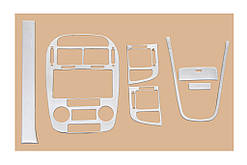 Накладки на панель 2006-2009 Алюміній, клімат для Kia Cerato 1 рр