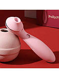 Вакуумний вібратор KISTOY Polly Plus Pink SO4959, фото 5