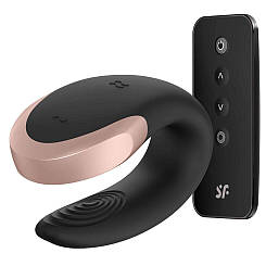 Satiffyer Double Love (Black) Steam Smart Vibrator