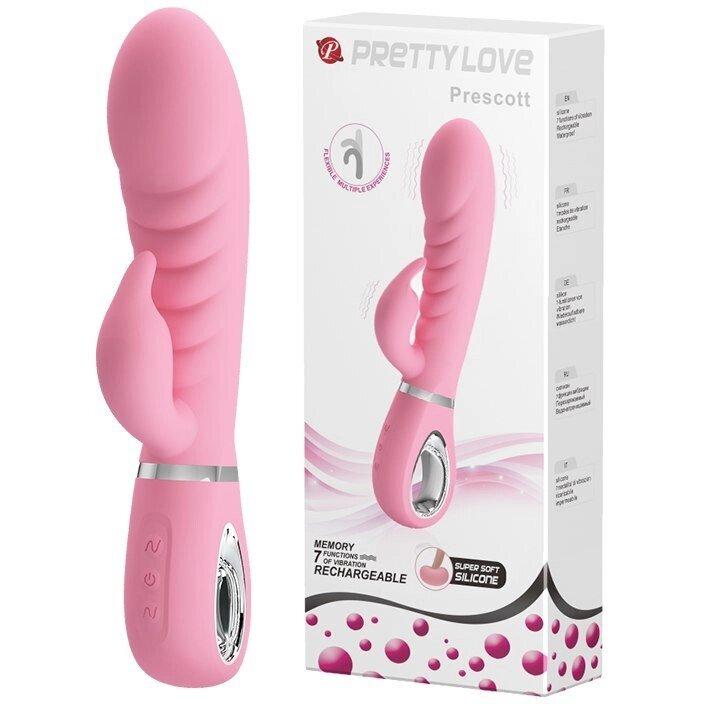 Ребристий вібратор Pretty Love "Presscott" BI-014635-1
