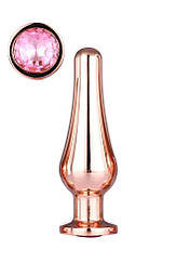 DT21827 Анальная пробка конической формы Dream Toys GLEAMING LOVE ROSE GOLD PLEASURE PLUG M