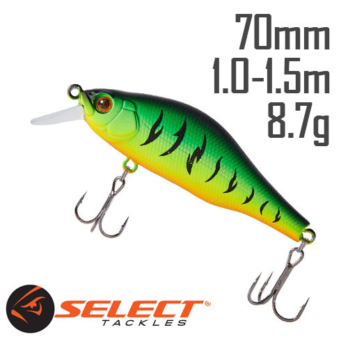 Воблер Select Reflex 70SP 70mm 8.7 g #02 (1-1.5 m)