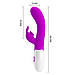 Pretty Love Vibration Massager - Вібратор кролика Cerberus, BI -014795, фото 5