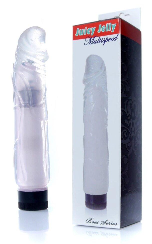 Вібратор серії Boss - соковита желе багаторазова ясна, (довжина 22 см, діаметр 4 см) BS6700076, фото 1