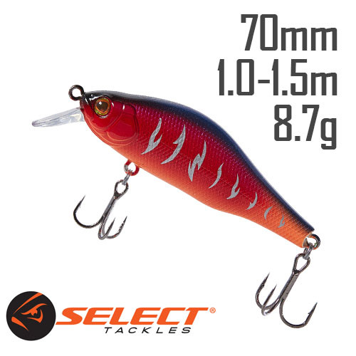 Воблер Select Reflex 70SP 70mm 8.7 g #06 (1-1.5 m)