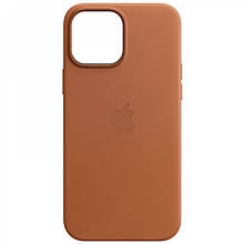 Чохол Leather Case with MagSafe — iPhone 13 — Golden Brown