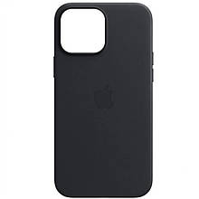 Чохол Leather Case with MagSafe — iPhone 13 — Midnight