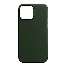 Чохол Leather Case with MagSafe — iPhone 13 — Sequoia Green