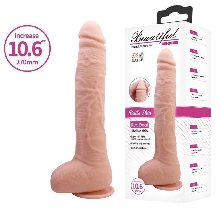 Fallomitator на присосковій чашці Baile Beautiful Dick 10.6 '' плоть, BW-008038nr