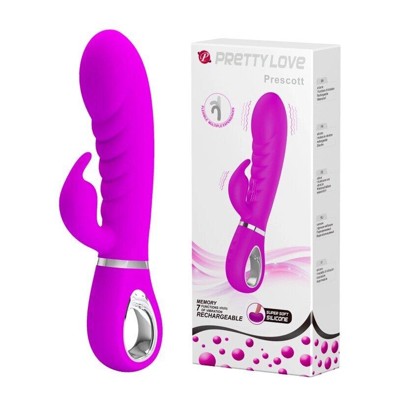 Ребристий вібратор Pretty Love "Presscott" BI-014635