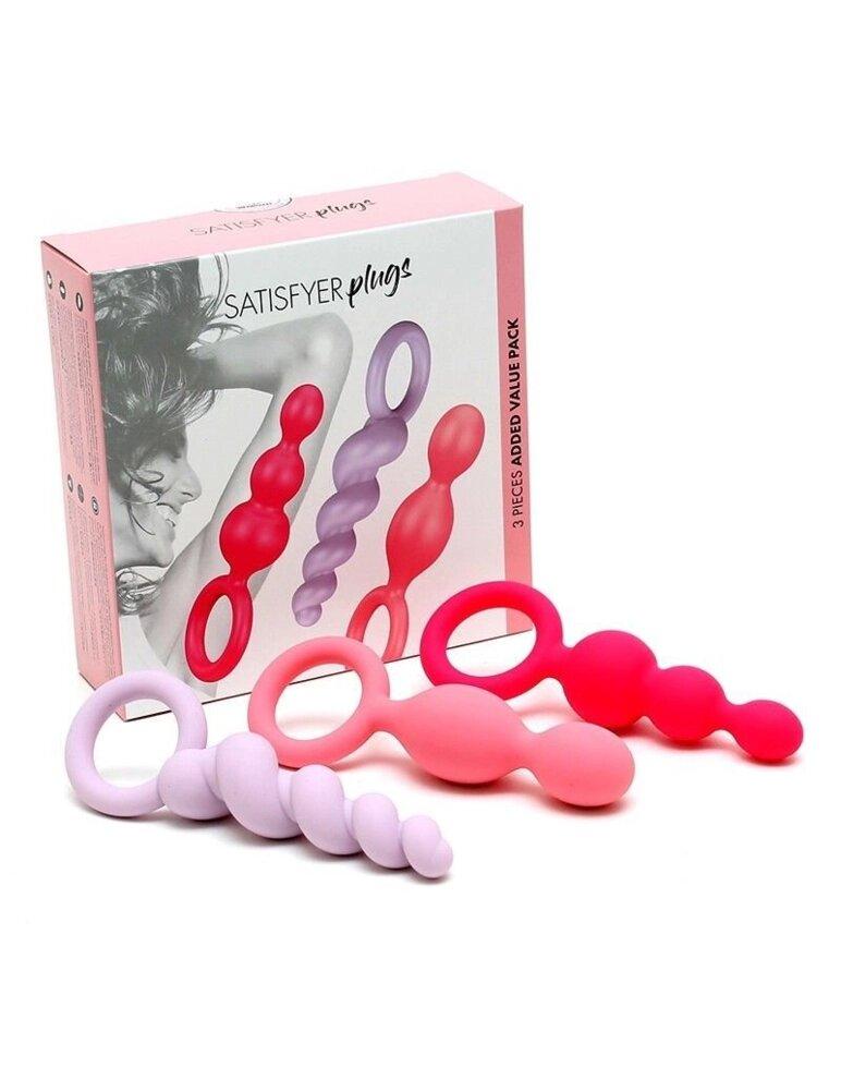 Набор анальных игрушек Satisfyer Plugs colored ( 3 шт ), SAT2324