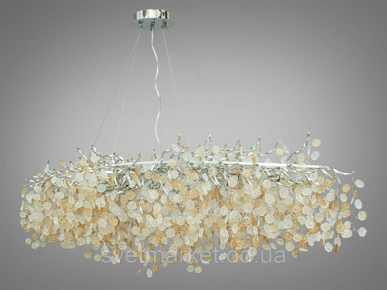 Сучасна кришталева люстра 628/1500x750HR