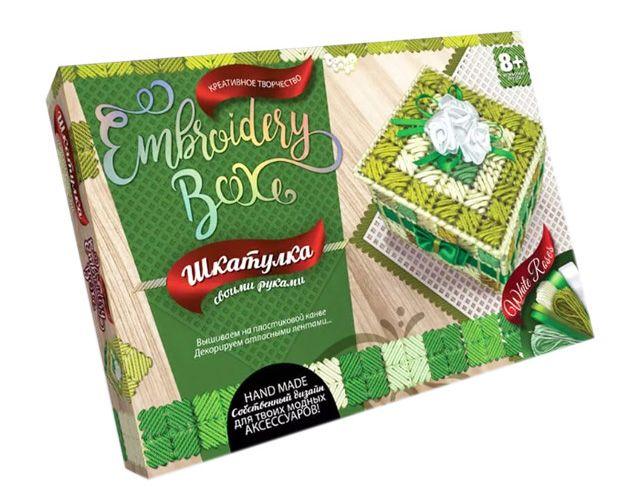 Набір для творчості "Шкатулка Embroidery Box: White Roses" Dankotoys