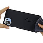 Чехол Silicone Case full для Xiaomi Mi 11 Lite Black, фото 4