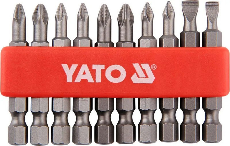 Набір біт для шуруповерта 10 шт. 50 мм. Yatо YT-0483