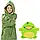 Дитячий худі-трансформер (складна толстовка, плед, м'яка іграшка) Худі з капюшоном Huggle Pets Зелений, фото 2
