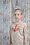 Дитяча туніка з довгим рукавом реглан, вишивка – гладь, тканина Онікс, колір – беж., фото 7