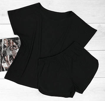Чорний піжамний комплект Жіночий одяг для сну