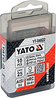 Набір біт насадок для шурупокрута 10 шт Yato YT-04822