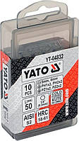 Набор бит насадок для шуруповерта 10 шт.50 мм.Yatо YT-04832