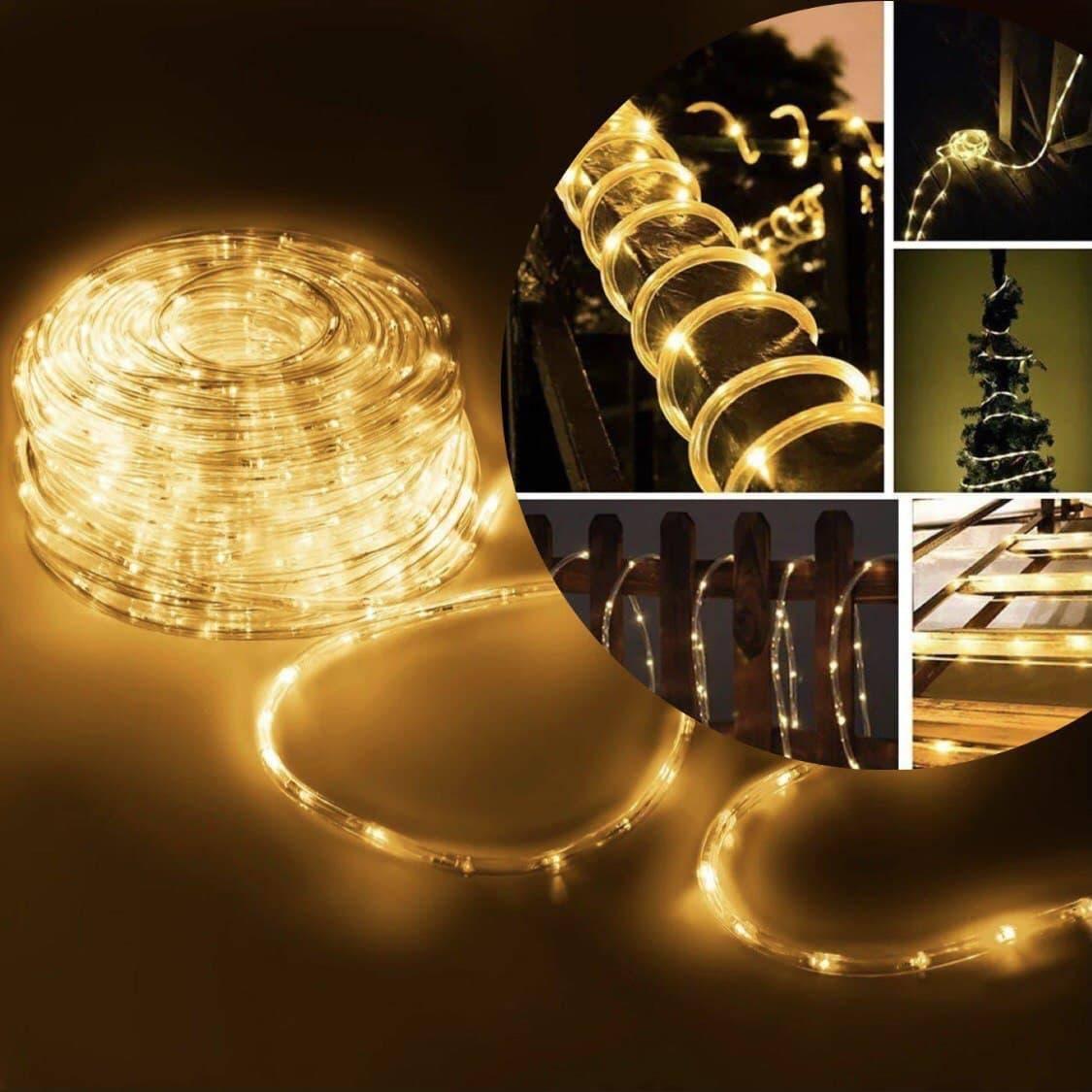 Гірлянда-стрічка світлодіодна вулична, дюралайт, що світиться світлодіодний шланг, 20 метрів. Білий теплий, фото 1